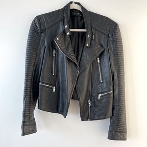 Zara faux leather jacket